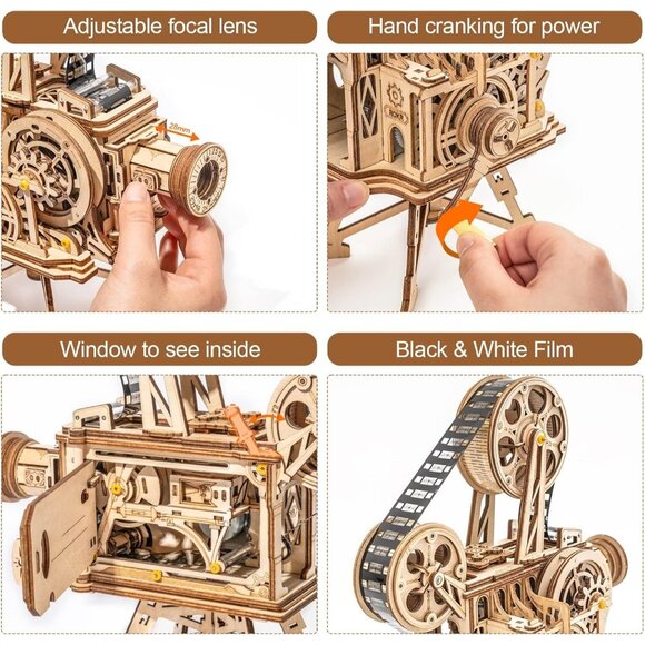 🆕 Wooden Model Building Sets-Adult Craft Brain Teaser Children Kids Teenage Toy - Picture 5 of 7